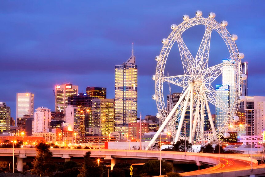The Observation Wheel at Docklands in Melbourne.