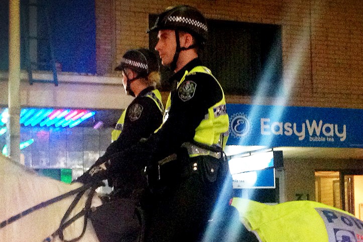 SA Police on horseback