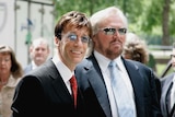 Robin Gibb (left) is reportedly in a coma in a London hospital.