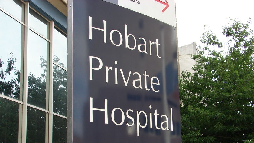 Hobart Private Hospital sign