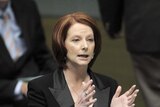 Julia Gillard still leads Tony Abbott as preferred prime minister at 53 per cent to his 39 per cent.