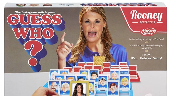 A mock photo of a special Guess Who? edition featuring Coleen Rooney.