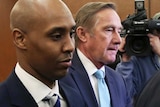 Mohamed Noor leaves a US court after a hearing in the murder case of Justin Ruszczyk Damond