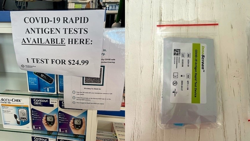 a sign in a chemist