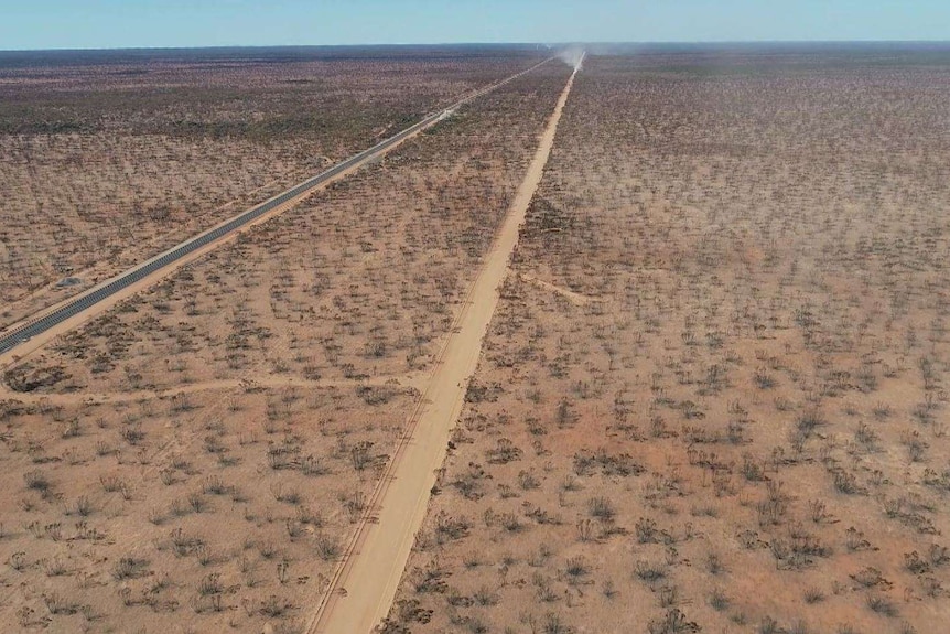 Aerial photo of Trans Access Road.