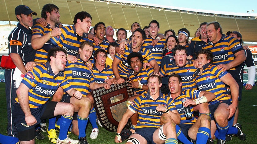 Sydney Uni celebrate Shute Shield victory