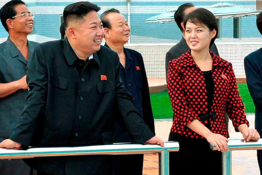 Kim Jong-un alongside wife Ri Sol-ju
