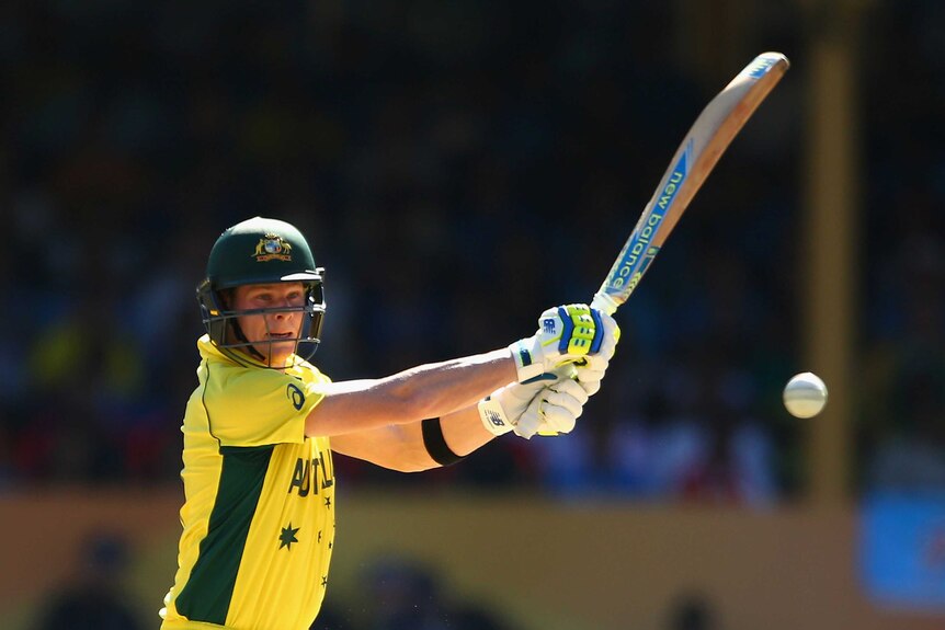 Steve Smith hits out against India at the SCG