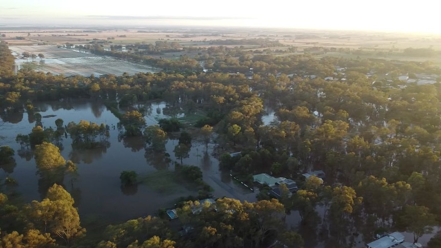 Drone footage shows extent of flooding in Rochester
