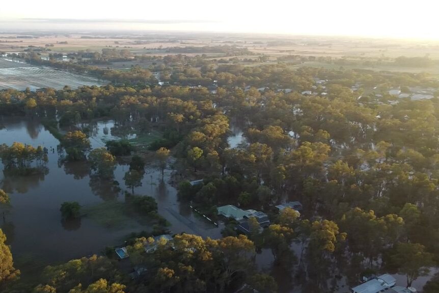 Drone footage shows extent of flooding in Rochester