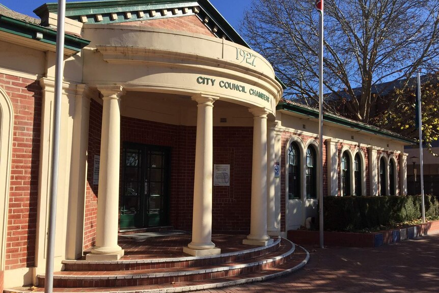 The outside of the Queanbeyan City Council in southern NSW