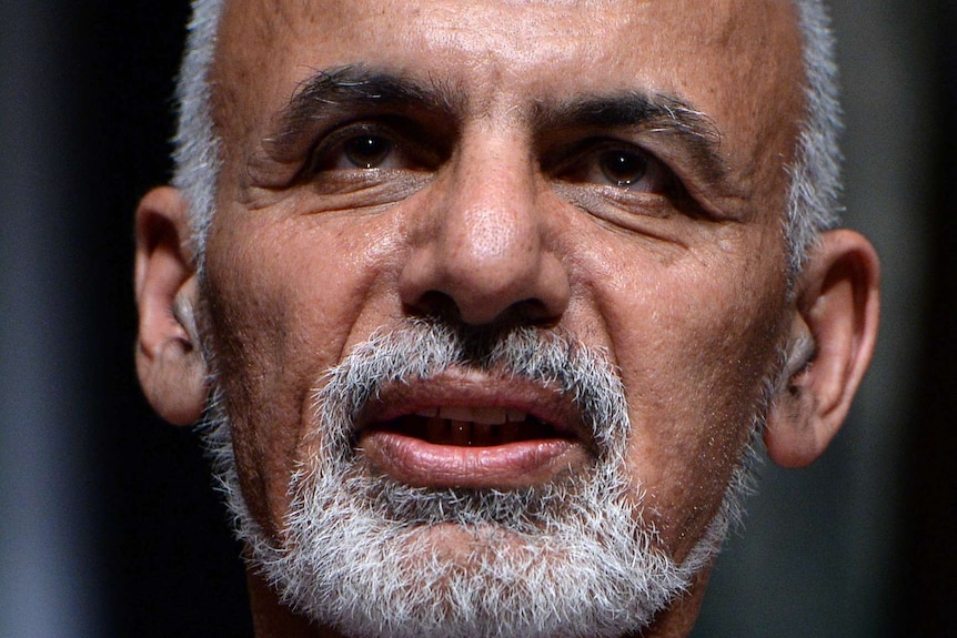 Afghan presidential candidate Ashraf Ghani Ahmadzai