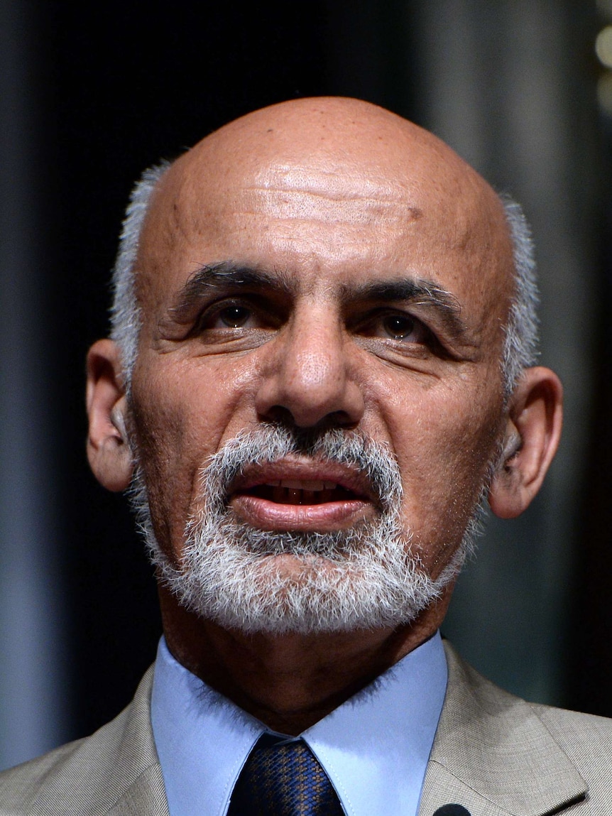 Afghan presidential candidate Ashraf Ghani Ahmadzai