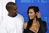Kim Kardashian and Kanye West arrive at the 2016 MTV Video Music Awards in New York, August 28, 2016.