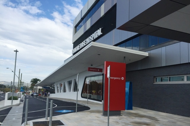 An exterior view of the new Lismore Base Hospital emergency department.
