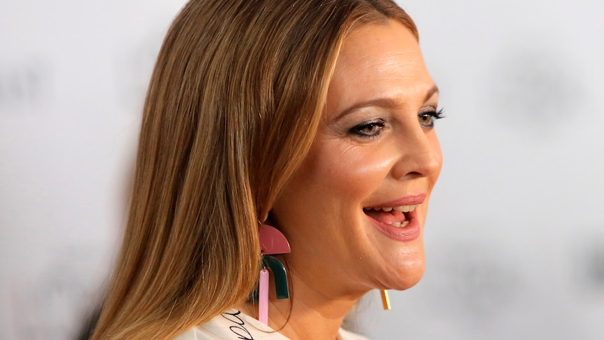 Drew Barrymore on the red carpet.