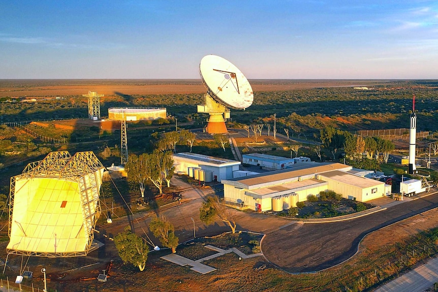 The Carnarvon Space and Technology Museum viewed from a drone