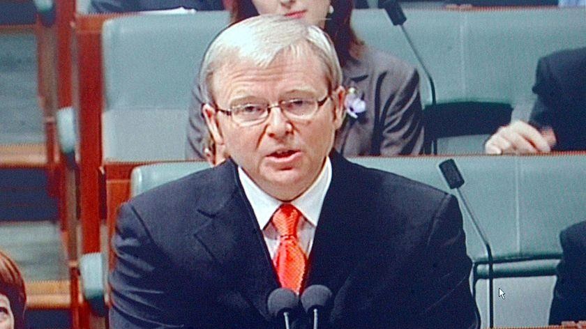 Australian Prime Minister, Kevin Rudd, says sorry