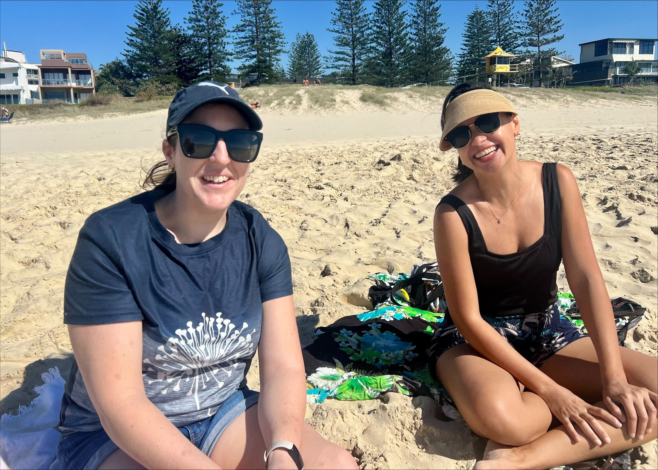 Girls on beach Gold Coast