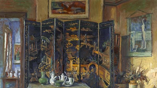Margaret Olley's Chinese screen and yellow room