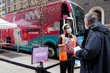 New York City mobile vaccination centre