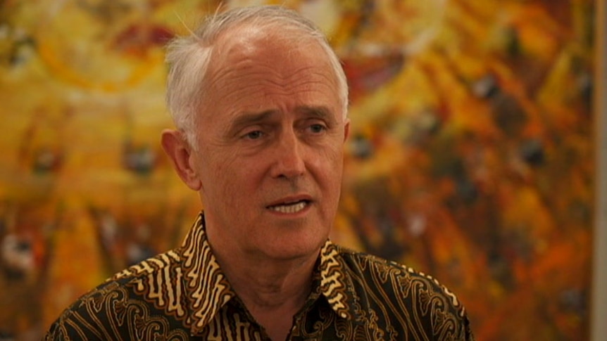 Former prime minister Malcolm Turnbull in Indonesia