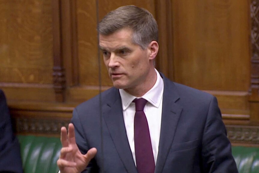 British Conservative MP Mark Harper speaks in the Parliament.