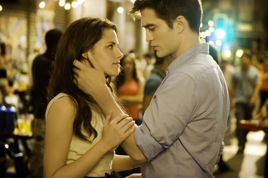 Robert Pattinson and Kristen Stewart star in a scene from The Twilight Saga: Breaking Dawn Part 1.