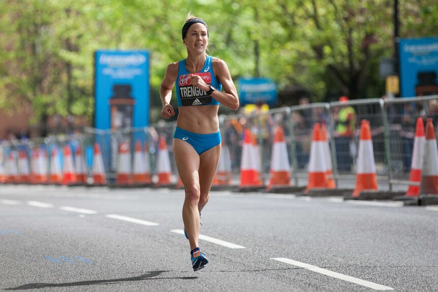 Jess Trengove at London Marathon