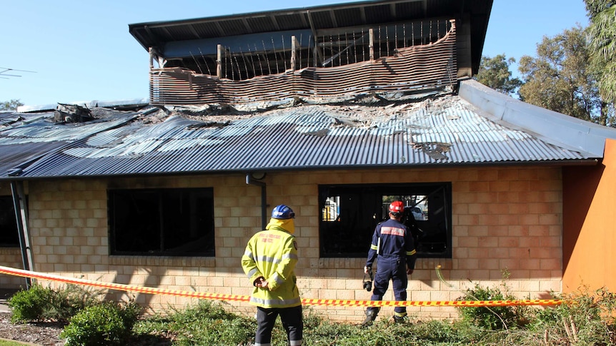 Djidi Djidi Aboriginal School fire damage