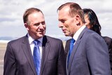 Prime Minister Tony Abbott meets with New Zealand prime minister John Key