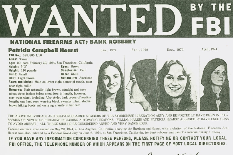 A wanted poster for a young woman 