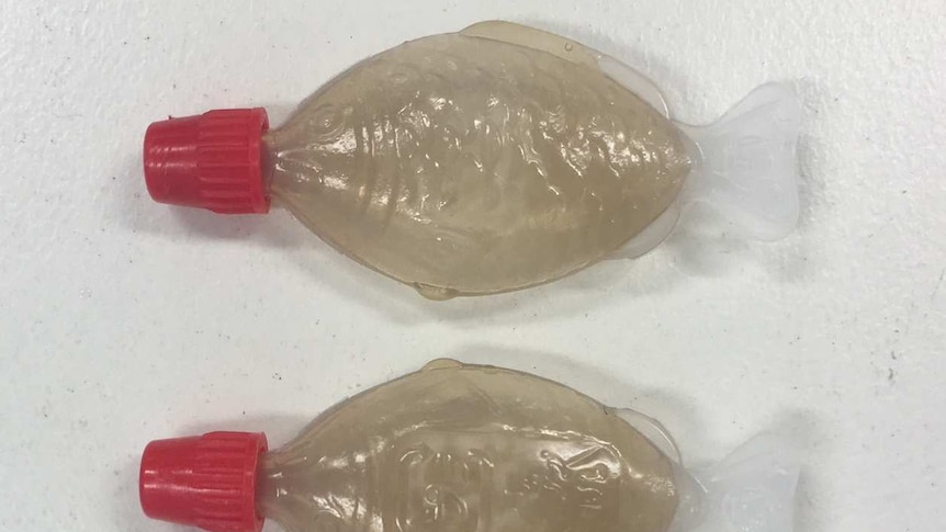 Dealers are using soy sauce squeeze packs or 'fishies' to traffic GHB on the Gold Coast.