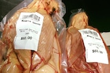 Vacuum packed, dressed magpie geese from the Northern Territory