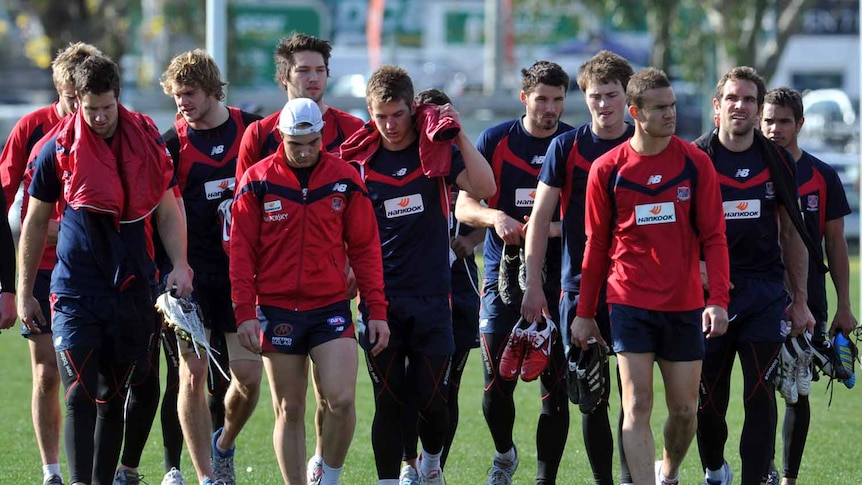 Melbourne Demons in training (Julian Smith)