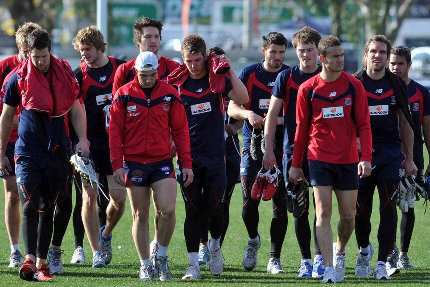 Melbourne Demons in training (Julian Smith)