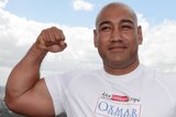 Australian boxer Alex Leapai, at a press conference in Brisbane on February 4, 2014.