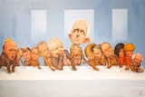 A group of Australian politicians are in a painting that parodies the Last Supper, a painting of Jesus and his disciples.