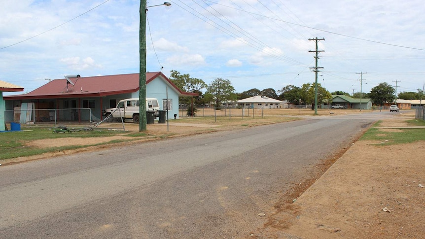 Houses in a street in Kowanyama in Queensland's western Cape York in November 2013