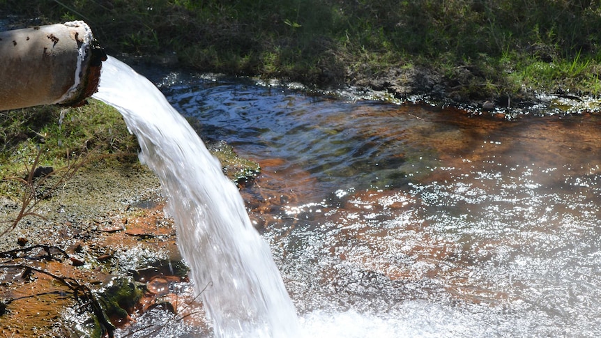 Hot artesian water in western Queensland