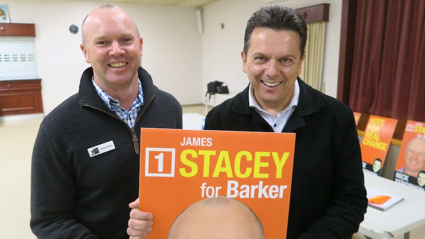 James Stacey and Nick Xenophon.