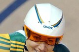 Aussie one-two: Anna Meares (pictured) won gold ahead of compatriot Kaarle McCulloch.