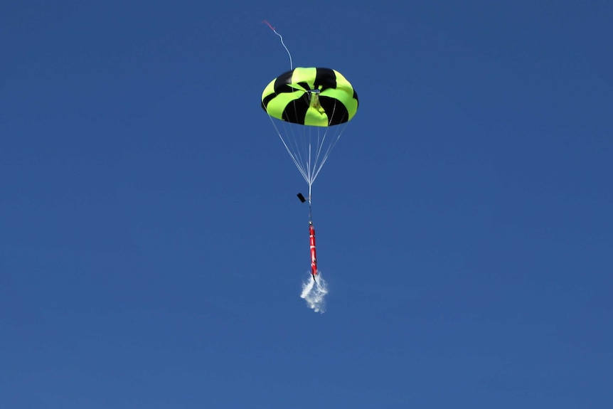 The ANU water glider delivers a payload of water above its target