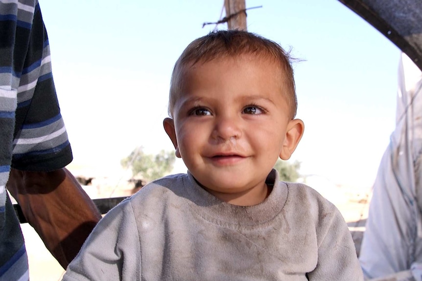 Baby living in Susiya village