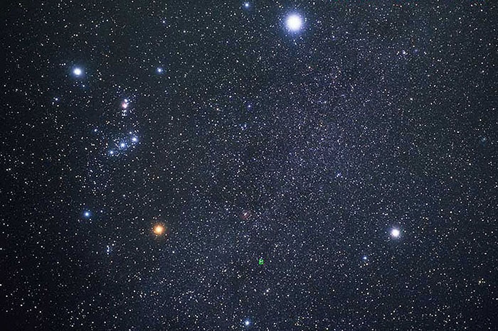 Hubble image of Orion and Sirius