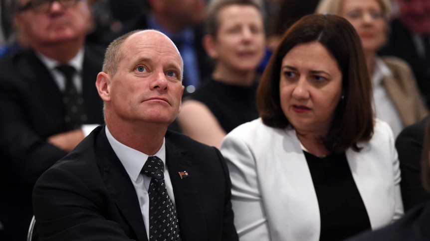 Queensland Premier Campbell Newman and Opposition Leader Annastacia Palaszczuk