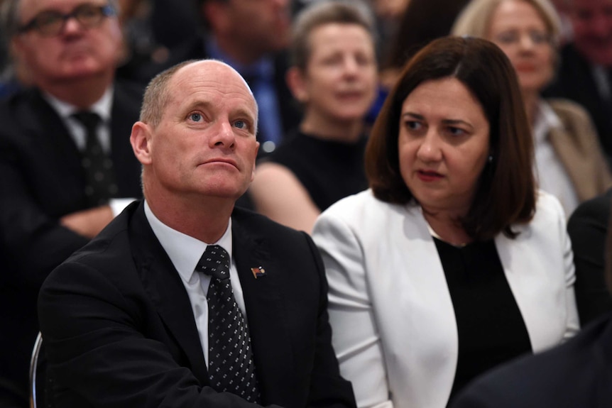 Queensland Premier Campbell Newman and Opposition Leader Annastacia Palaszczuk