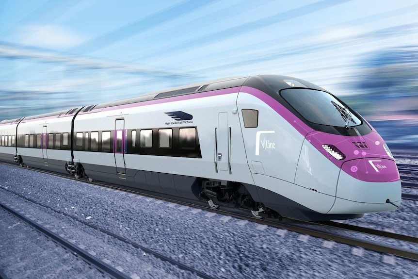 An artist's impression of a high speed regional train.