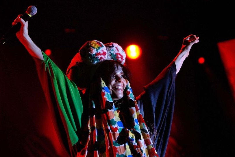 Bjork at the Glastonbury Festival