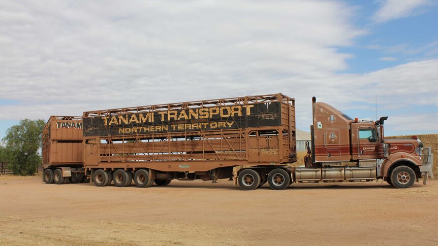 Tanami Transport truck at Alice Springs Bohning Yards